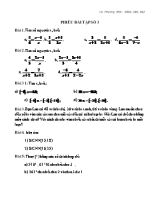 Phiếu bài tập số 3 - Môn Toán Lớp 6 - Phương Mai